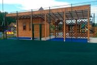  Спортивная площадка в Петрухино получила качественное резиновое покрытие