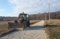 Ведутся работы по прокладке траншеи для ливневой канализации в поселке Петрухино-3